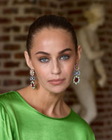 Lillian Pastel Crystal Chandelier Earrings