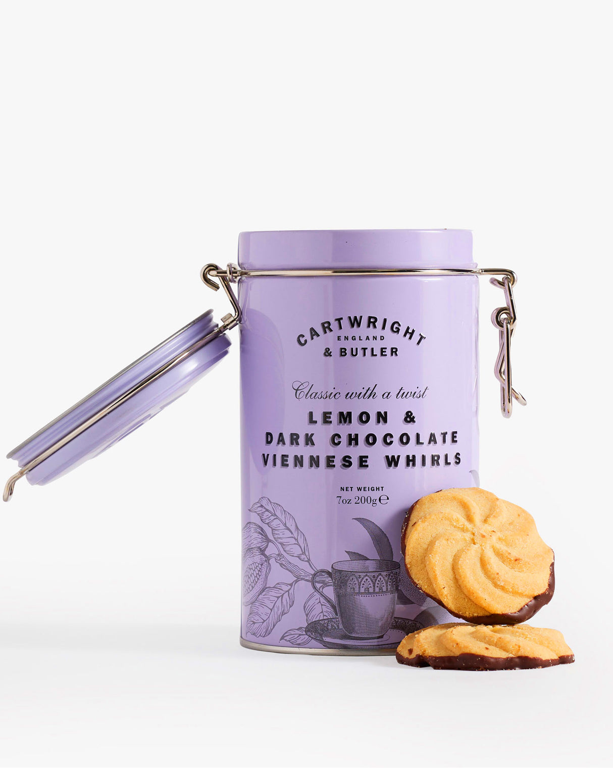 C&B Lemon & Dark Chocolate Viennese Whirls Tin