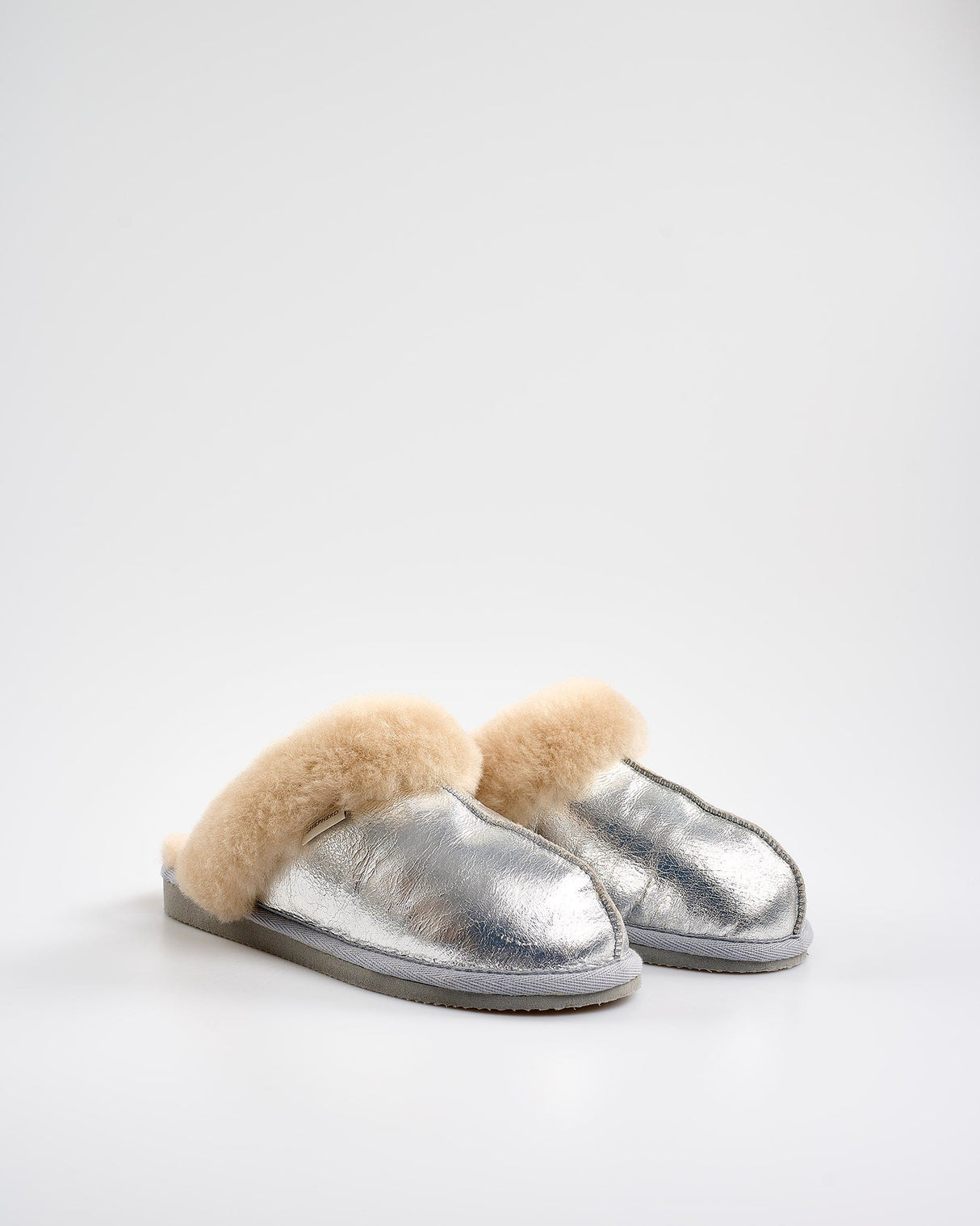 Silver Jessica Sheepskin Slippers