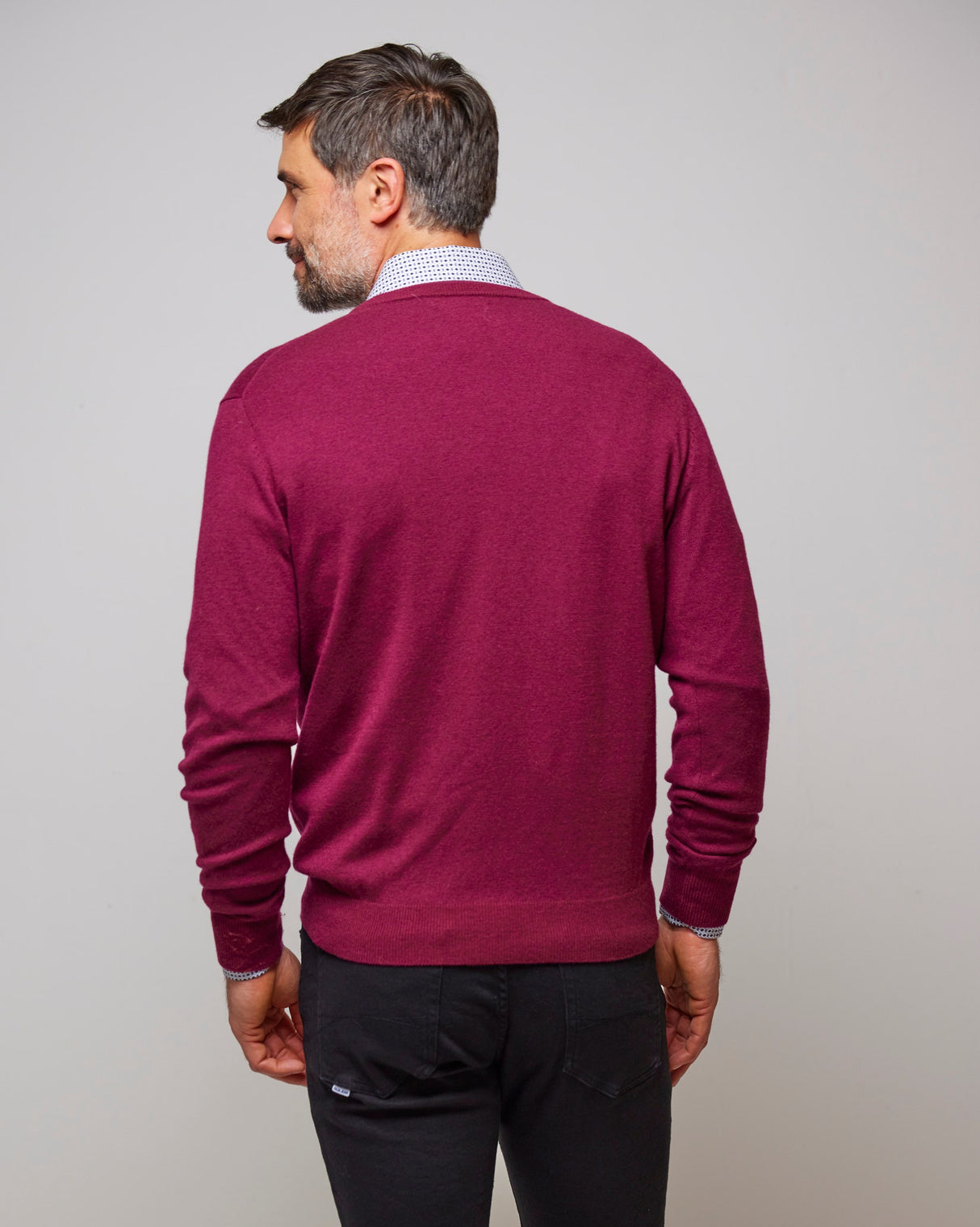Port Lambswool V-Neck Knit Jumper