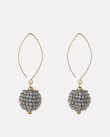 Grey-Cluster-Oval-Gold-Filled-Earrings