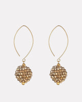 Mocha-Cluster-Oval-Gold-Filled-Earrings