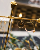 Gold Filled Star in Circle Hoop Earrings
