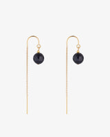 Gold-Filled-Black-Agate-Half-Threader-Earrings