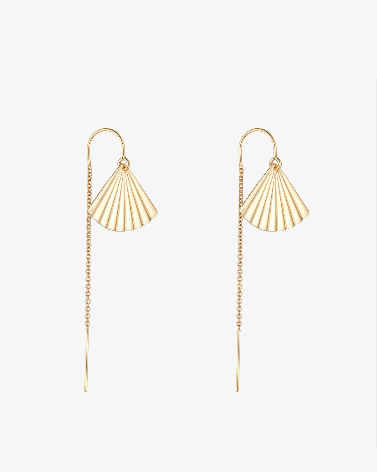 Gold-Filled-Fan-Half-Threader-Earrings