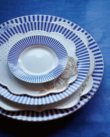 Royal Stripes Blue 17cm Plate