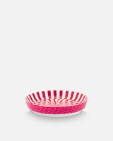Royal Stripes Dark Pink Flower Handleless Mug & Tea Tip Set