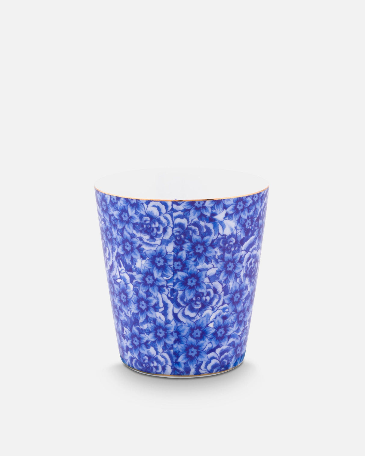 Royal Stripes Blue Flower Handleless Mug & Tea Tip Set