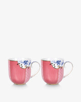 Royal Multi Pink Small Mugs - Set of 2