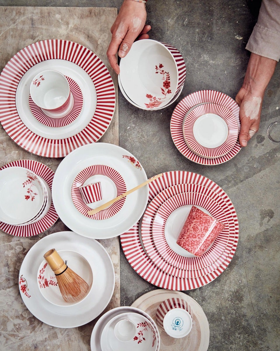 Royal Stripes Dark Pink Egg Cup