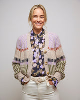 Pastel Lilac Rosanna Mohair Blend Cardigan