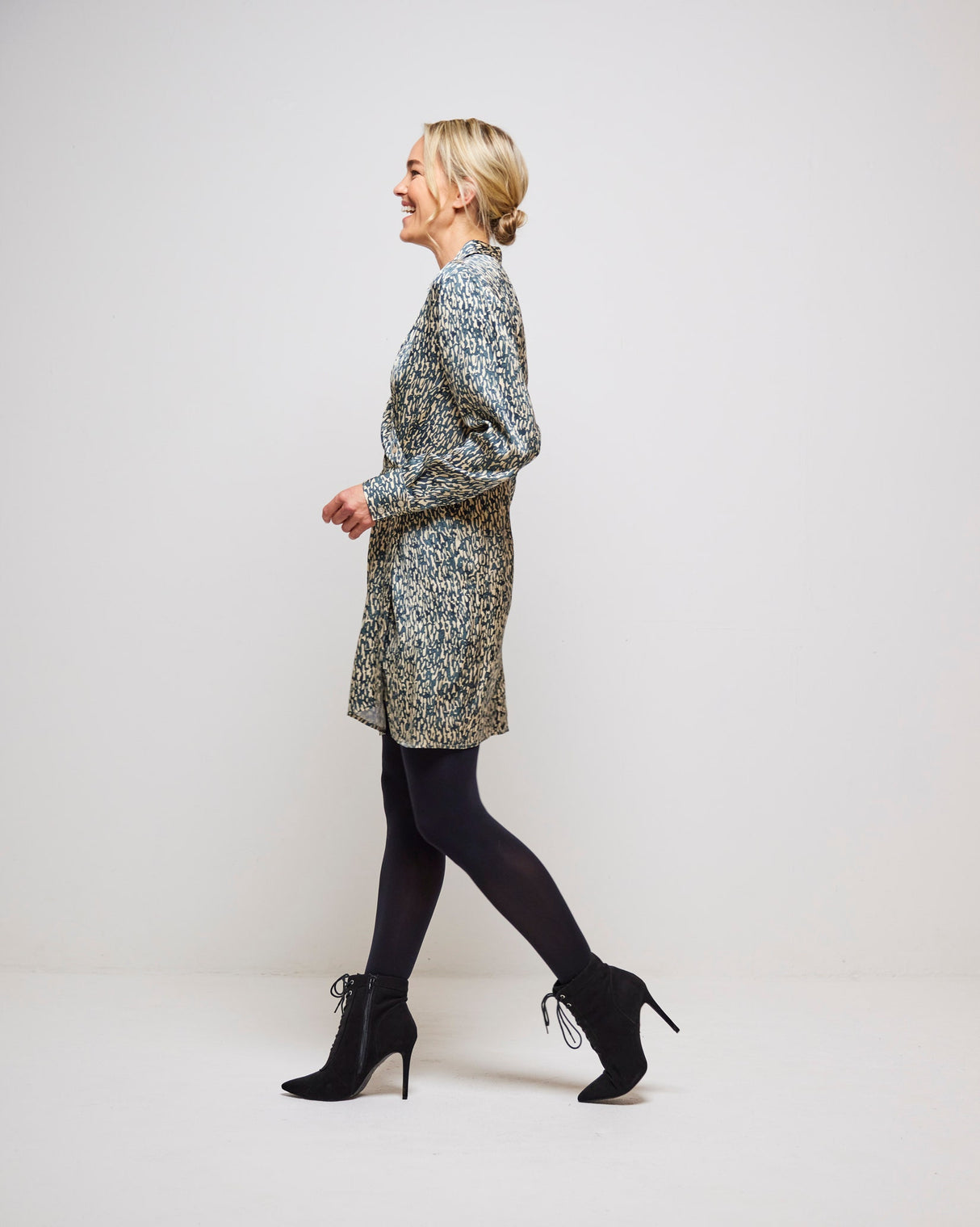 Woodland Grey Luna Short Dress