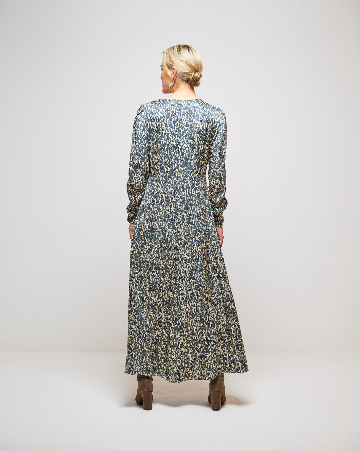 Woodland Grey Luna Maxi Dress