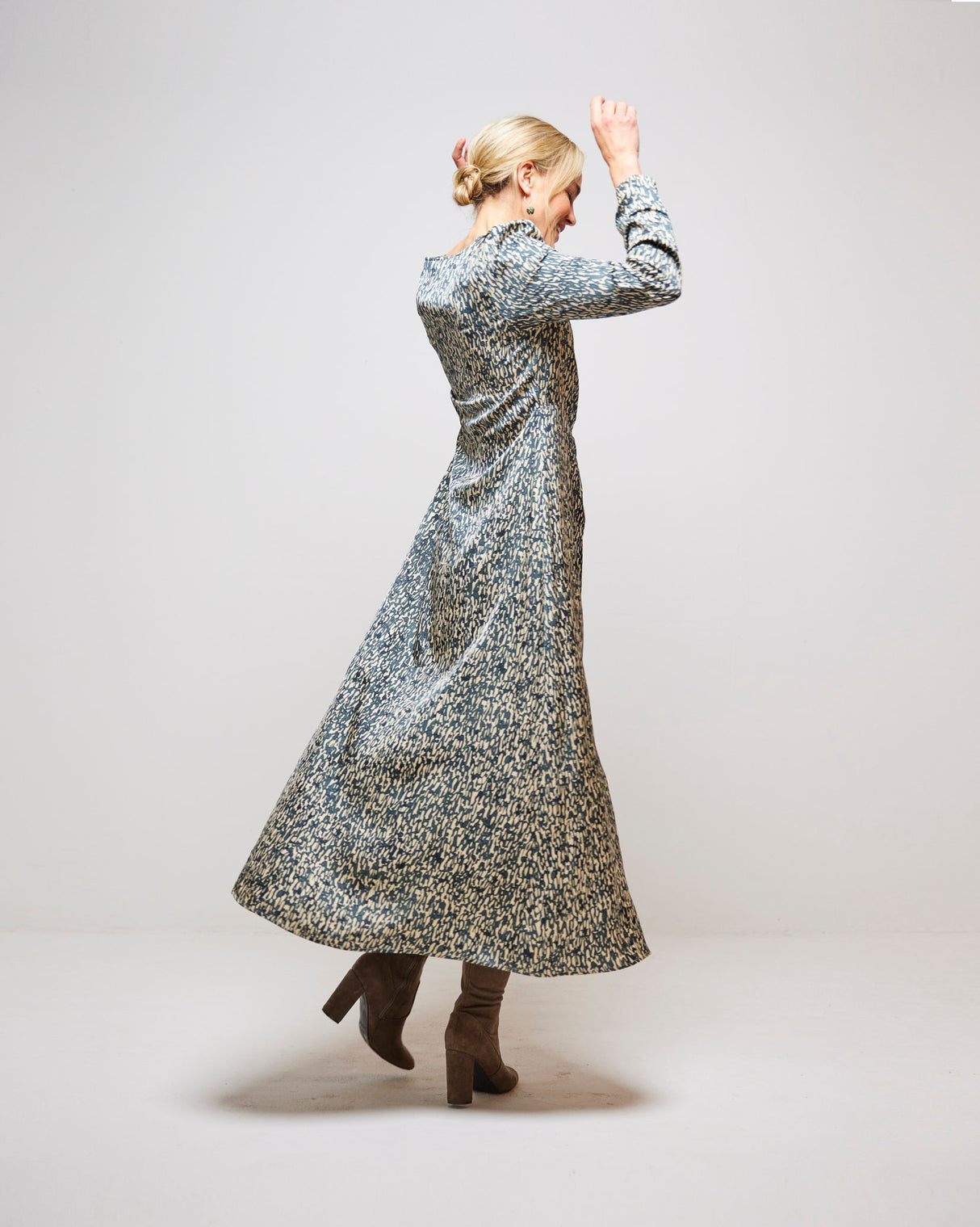 Woodland Grey Luna Maxi Dress