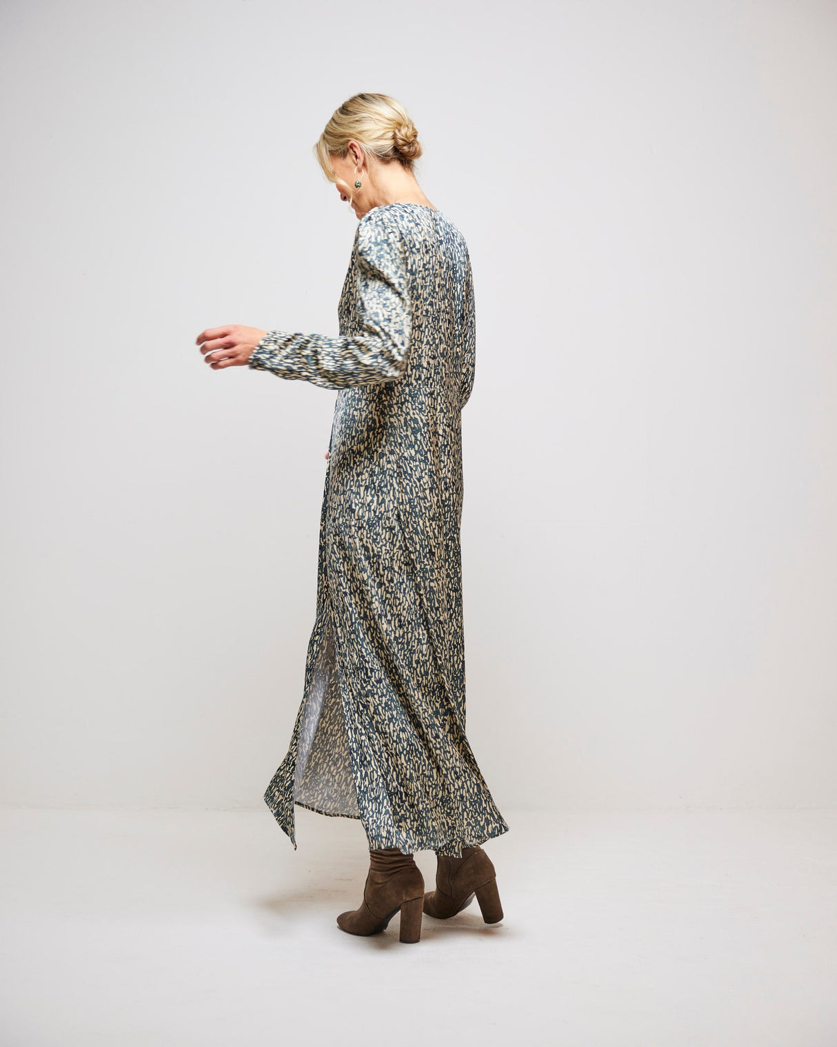 Woodland Grey Luna Maxi Dress