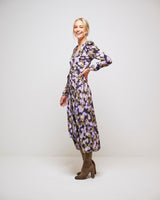 Black Cast Floral Print Maxi Dress