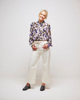 Black Cast Floral Print Shirt