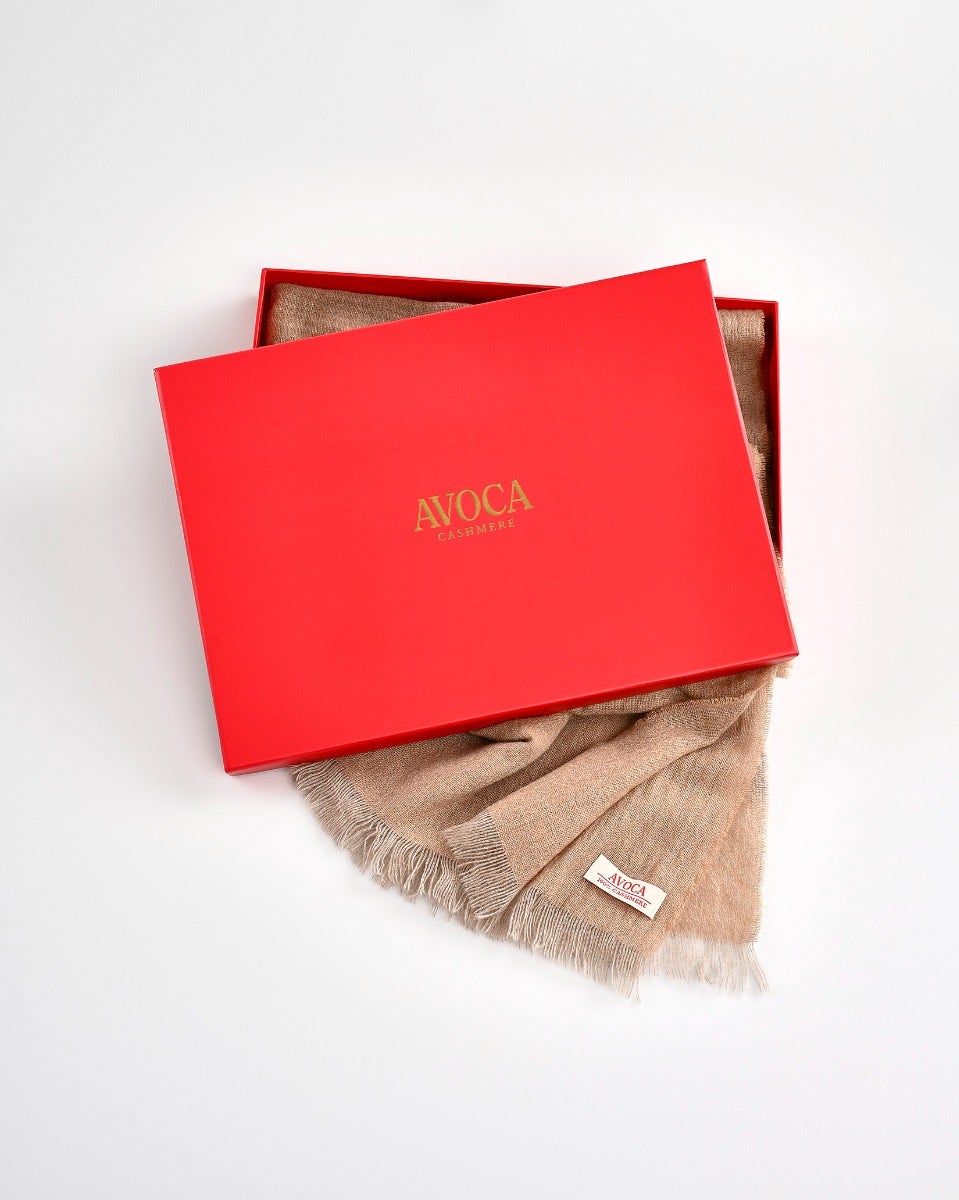 Pure Camel 100% Cashmere Scarf
