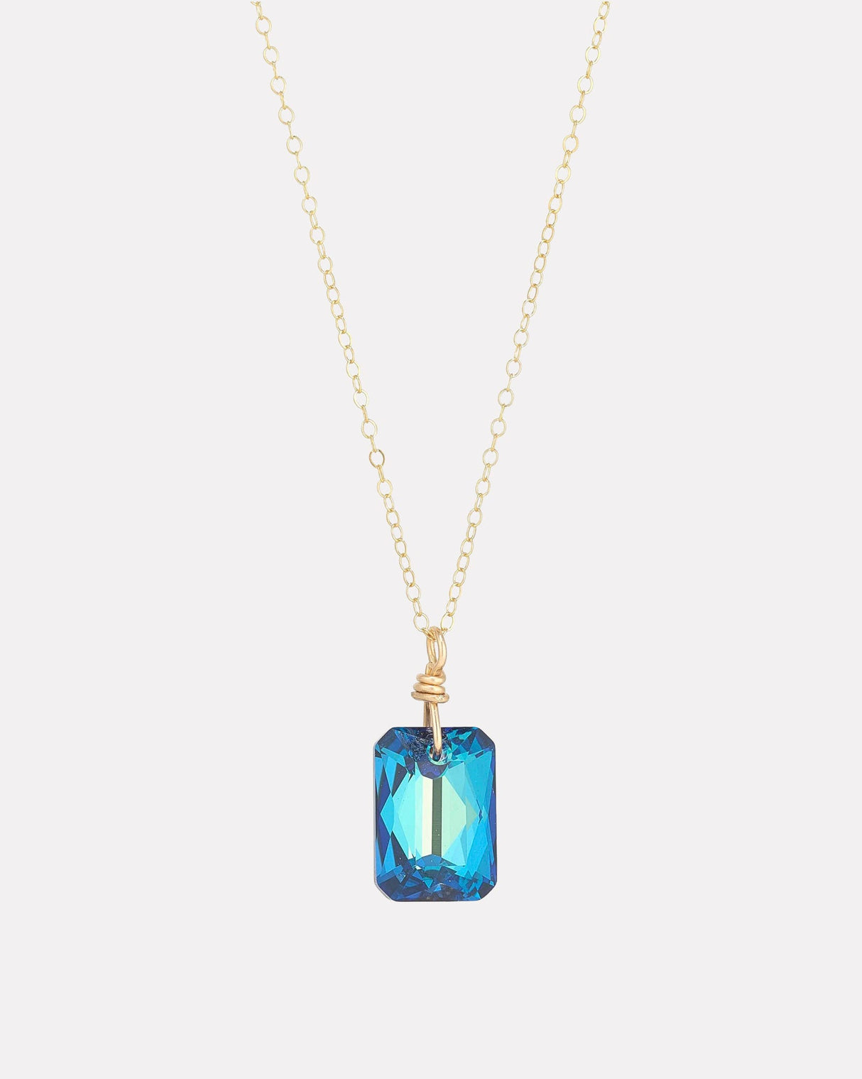 Bermuda-Blue-Emerald-Cut-Gold-Filled-Pendant-Necklace
