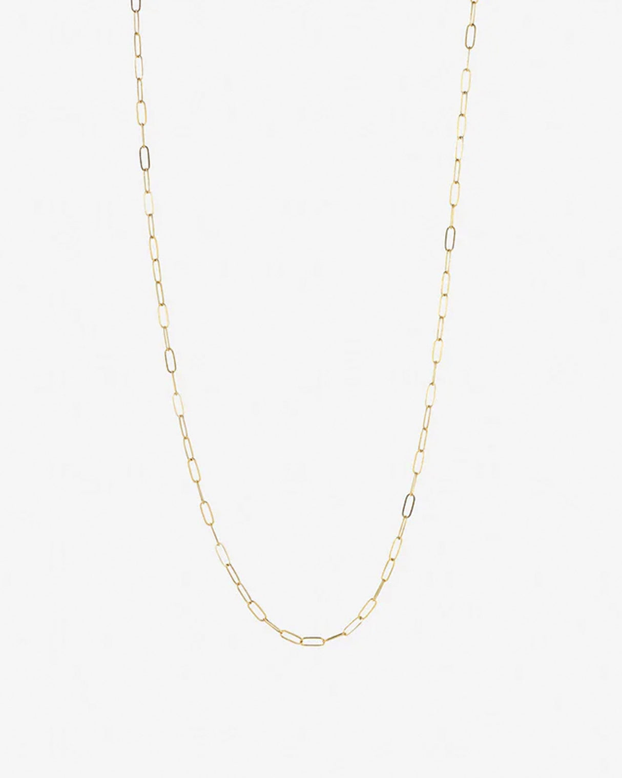 Gold Filled Paperclip Necklace