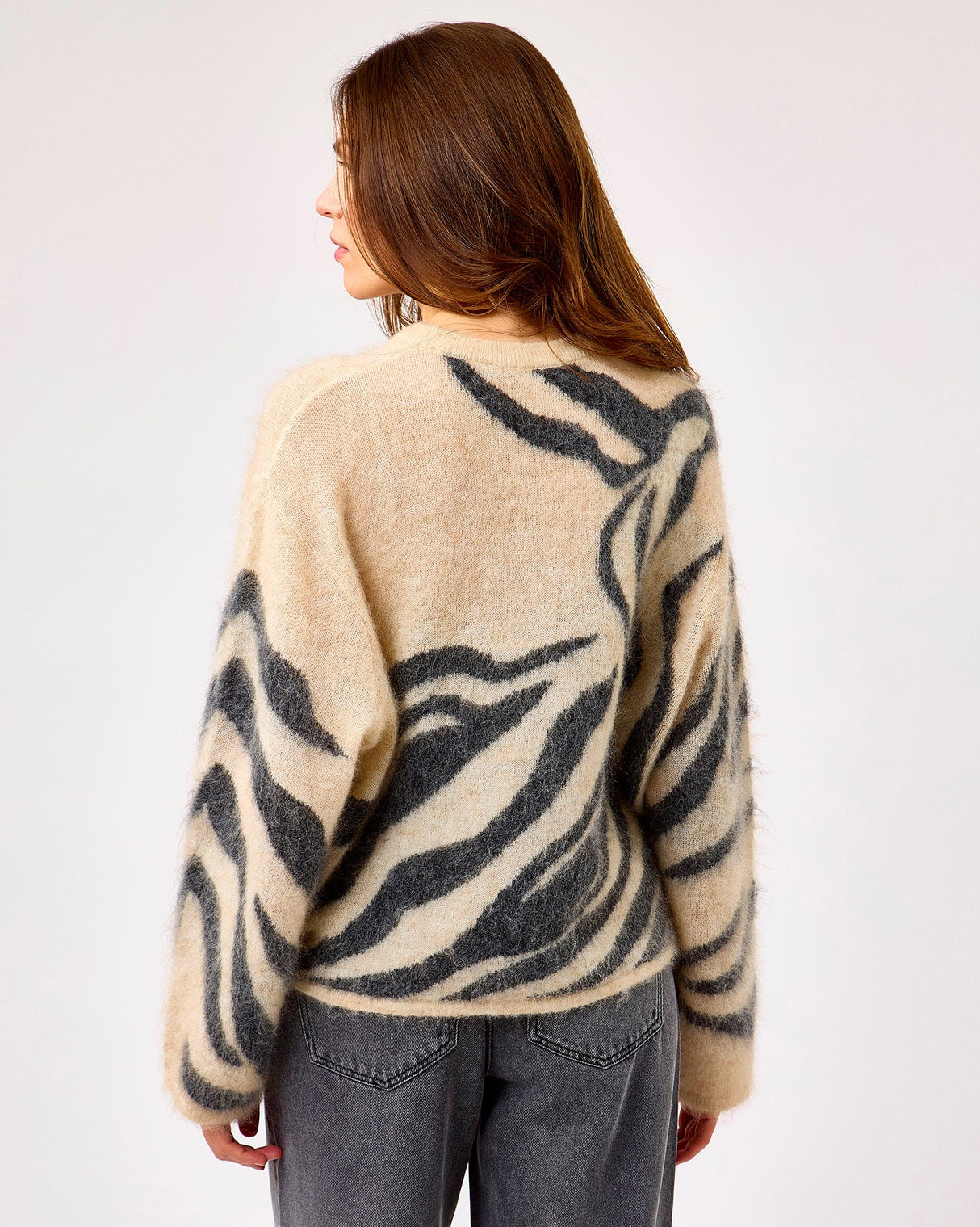 Trench Coat Zarah O-Neck Printed Jumper