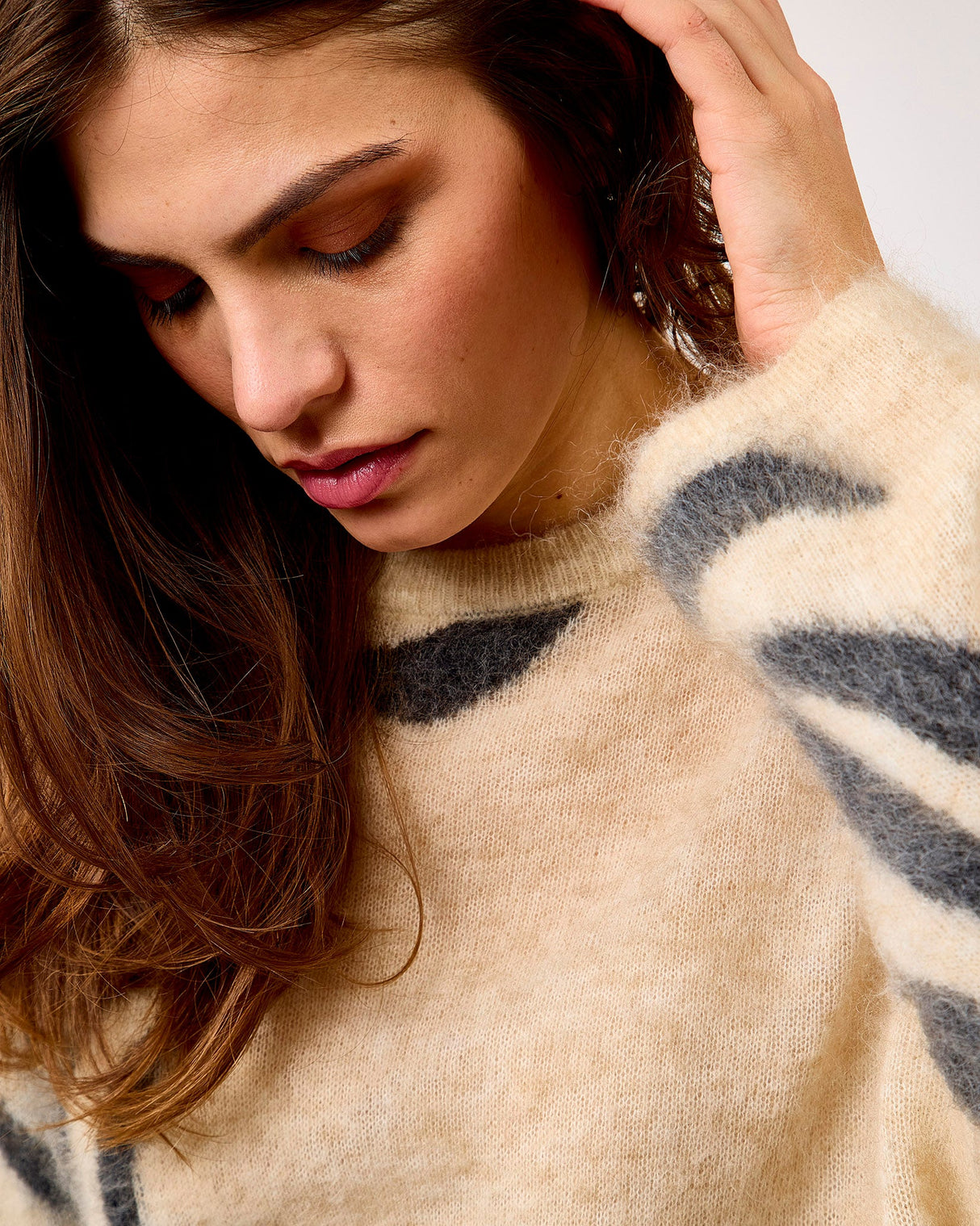 Trench Coat Zarah O-Neck Printed Jumper