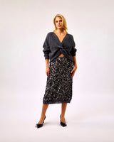 Grey-Sequin-Midi-Skirt