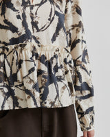 Tofu Cornelis Abstract Print Blouse