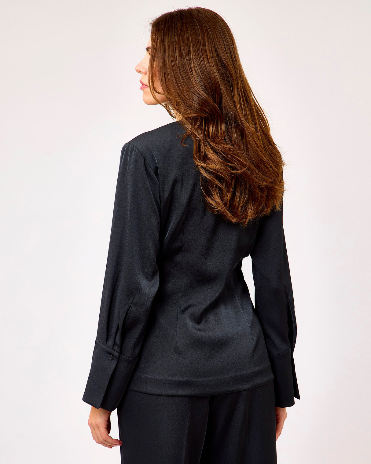 Grey Glari Long Sleeve Wrap Top