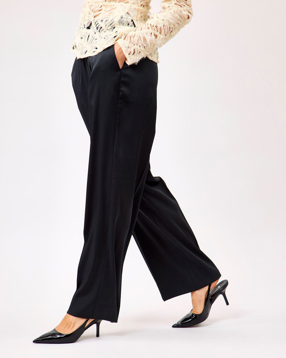 Grey Glari Cropped Trousers