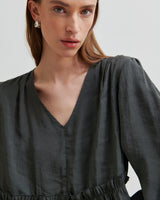 Green Carline Long Sleeve Blouse