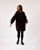 Black-Dream-Diagonal-Ruffle-Dress