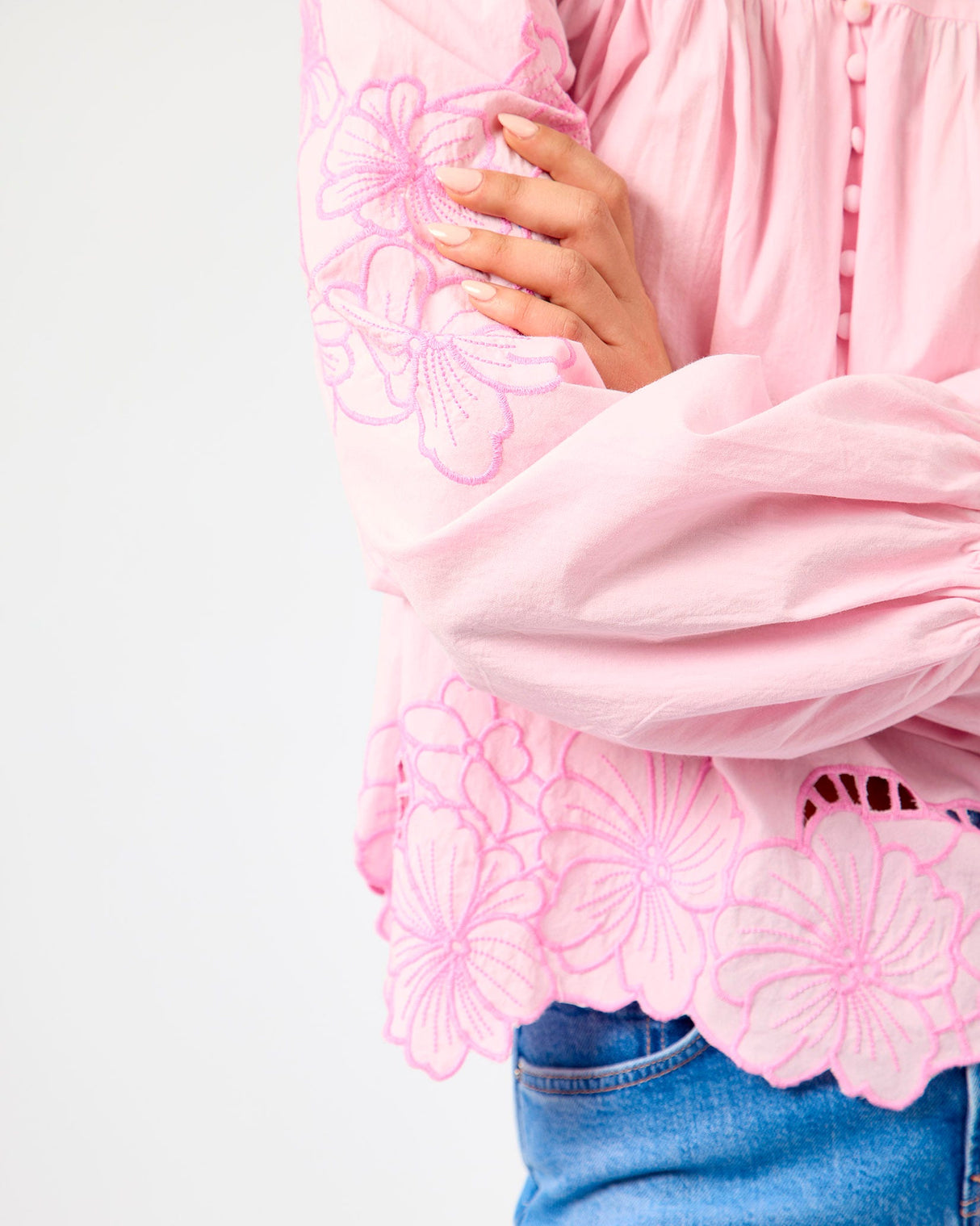 Lilac Chiffon Elinor Blouse