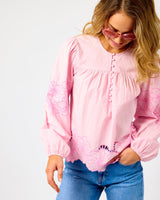 Lilac Chiffon Elinor Blouse
