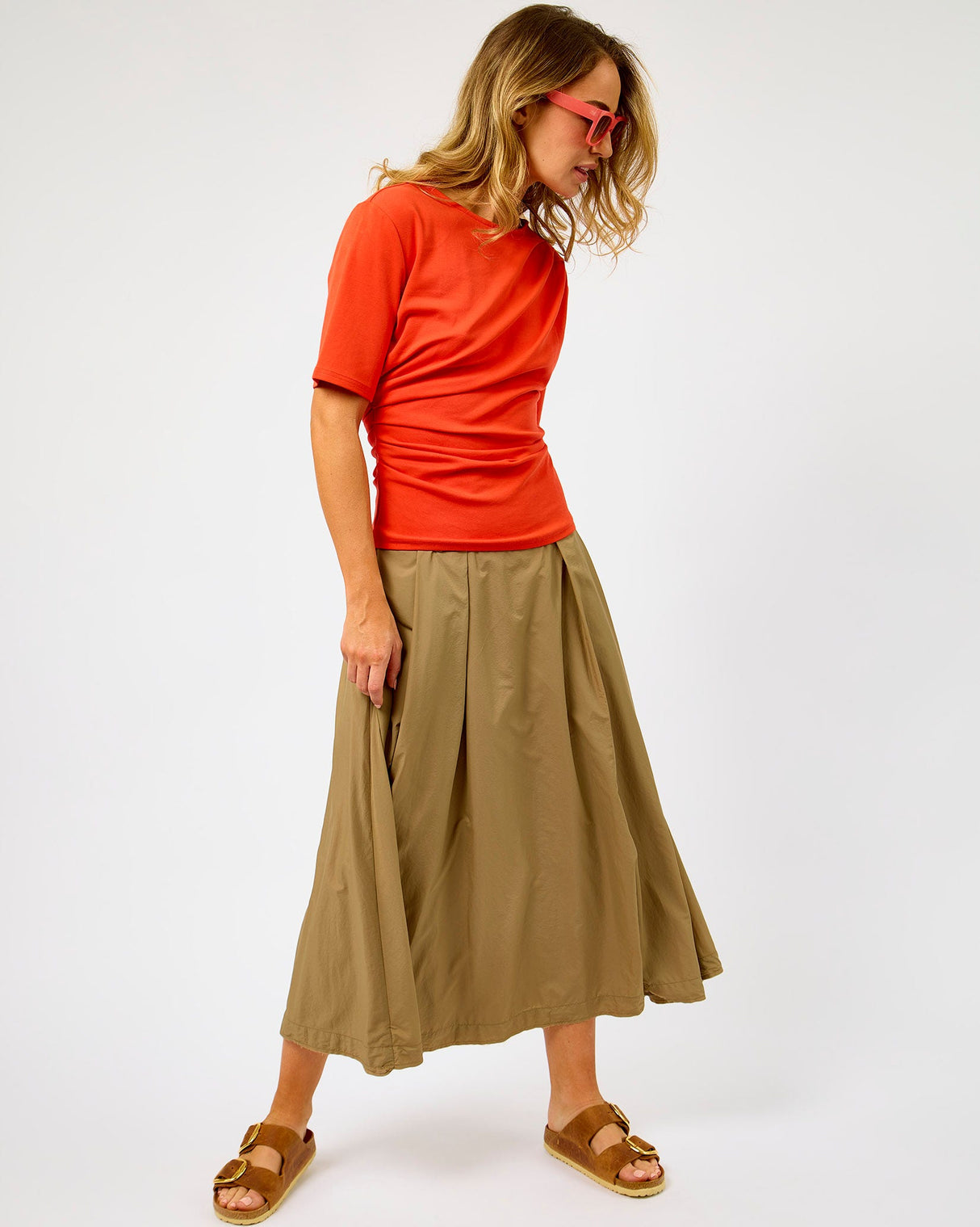 Poinciana Ulina Drape T-Shirt