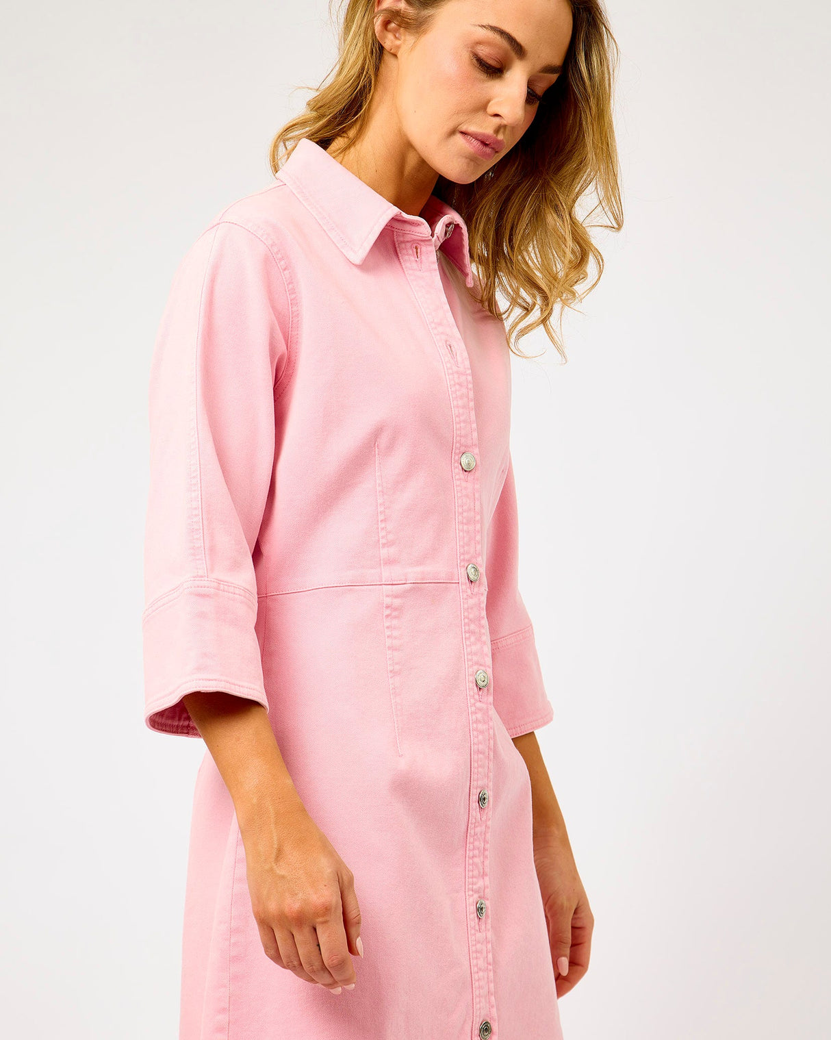 Pale Lilac Isella Denim Dress
