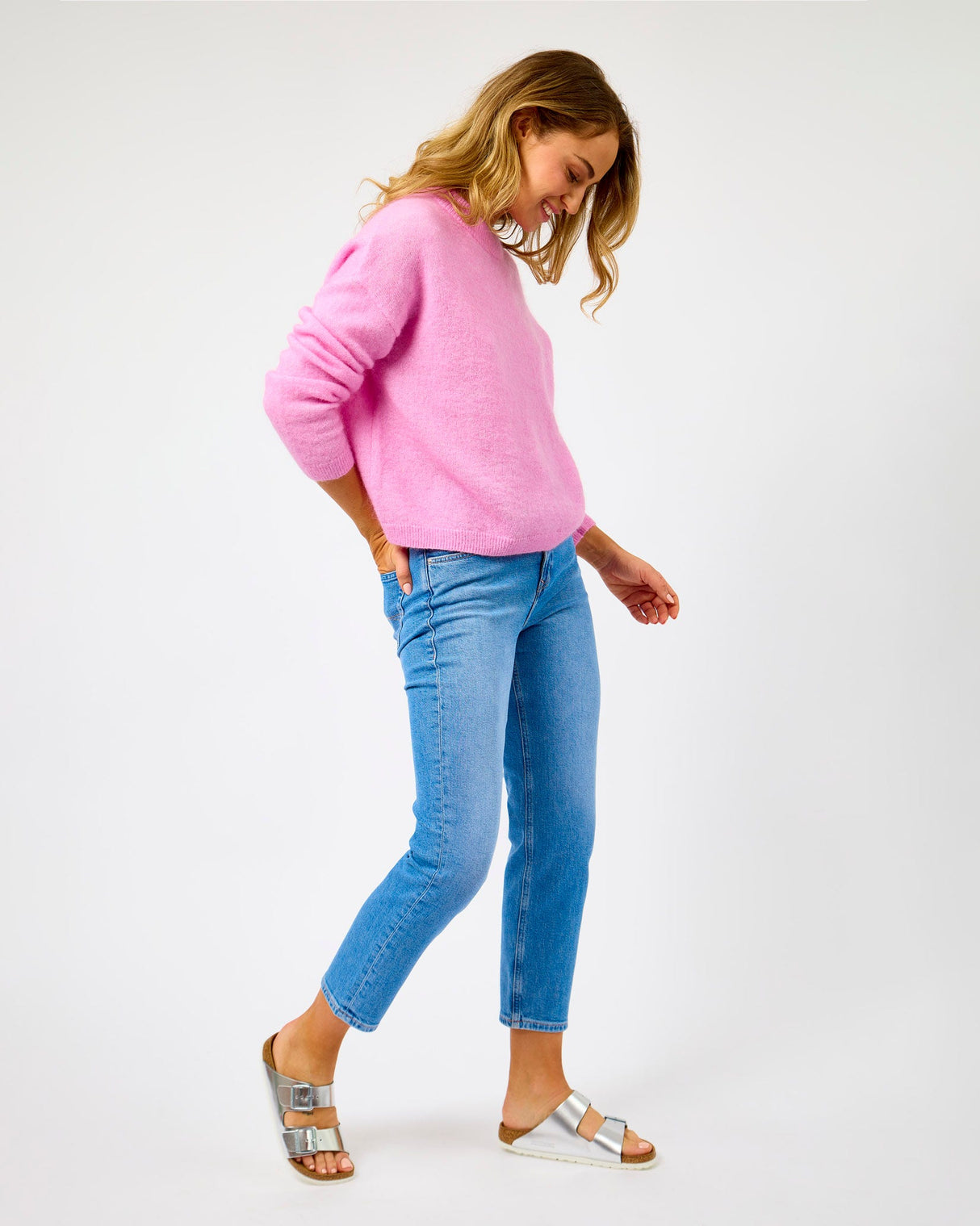 Lilac Chiffon Bruuk Knit Jumper