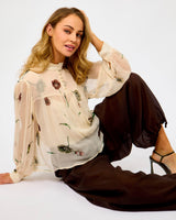 Summer Sand Florala Blouse