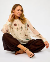 Summer Sand Florala Blouse