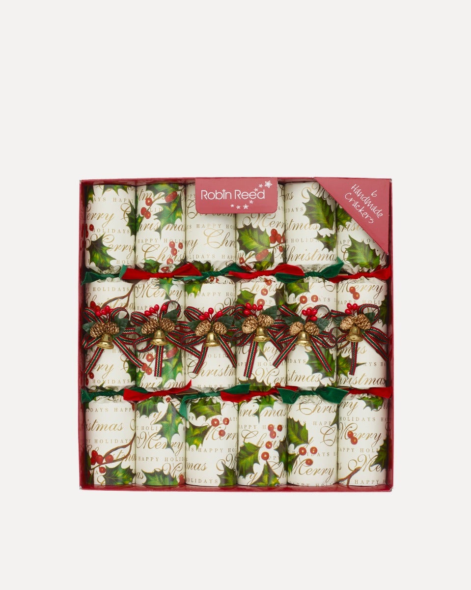 Holly Bells Handmade Christmas Crackers