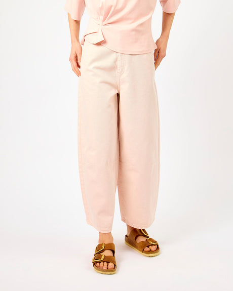 Crystal-Pink-Reece-Cotton-Blend-Barrel-Leg-Trousers