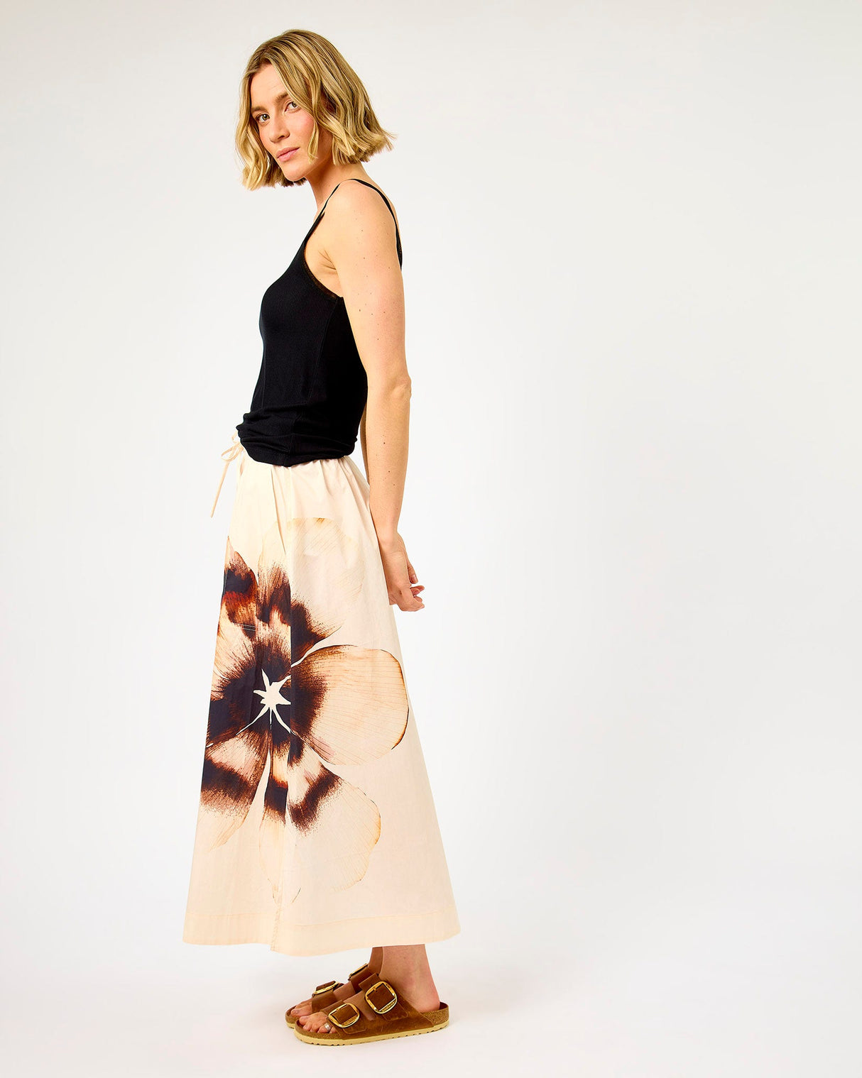 Eggnog-Adrienna-Cotton-Flower-Maxi-Skirt