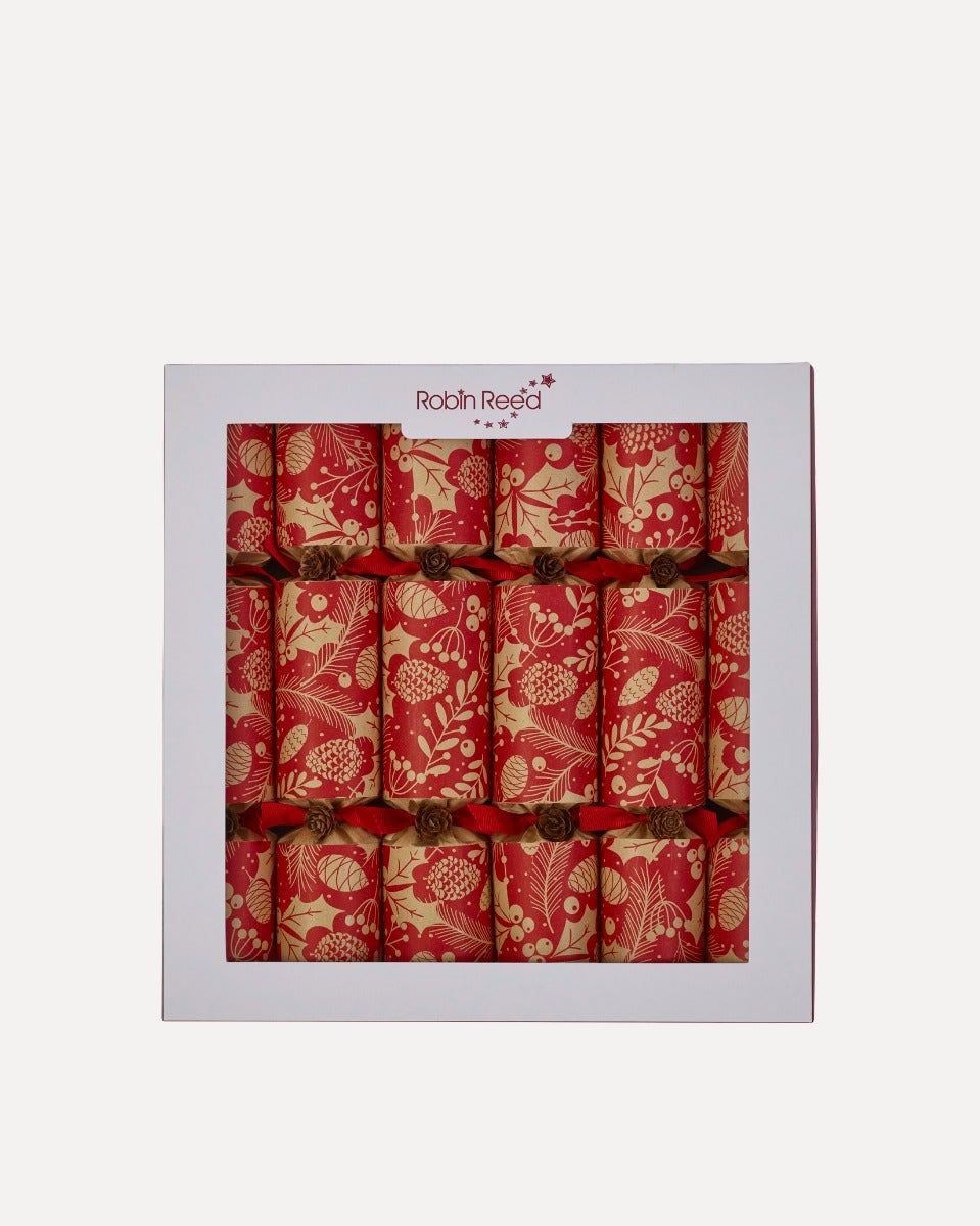 Winter Pine Cones Handmade Christmas Crackers