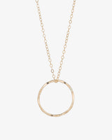 Gold-Filled-Molten-Circle-Extra-Long-Pendant-Necklace
