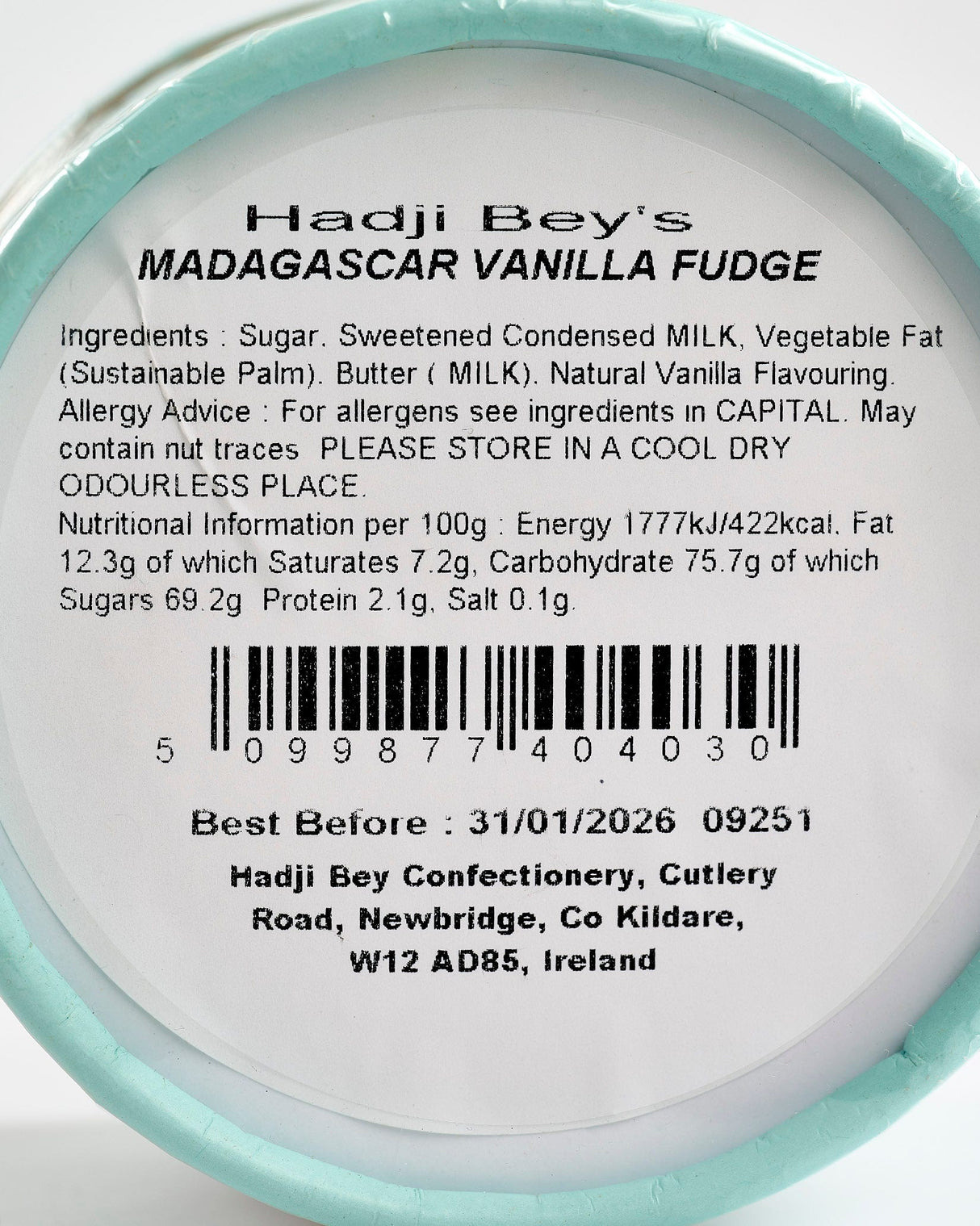 Hadji Bey's Vanilla Fudge