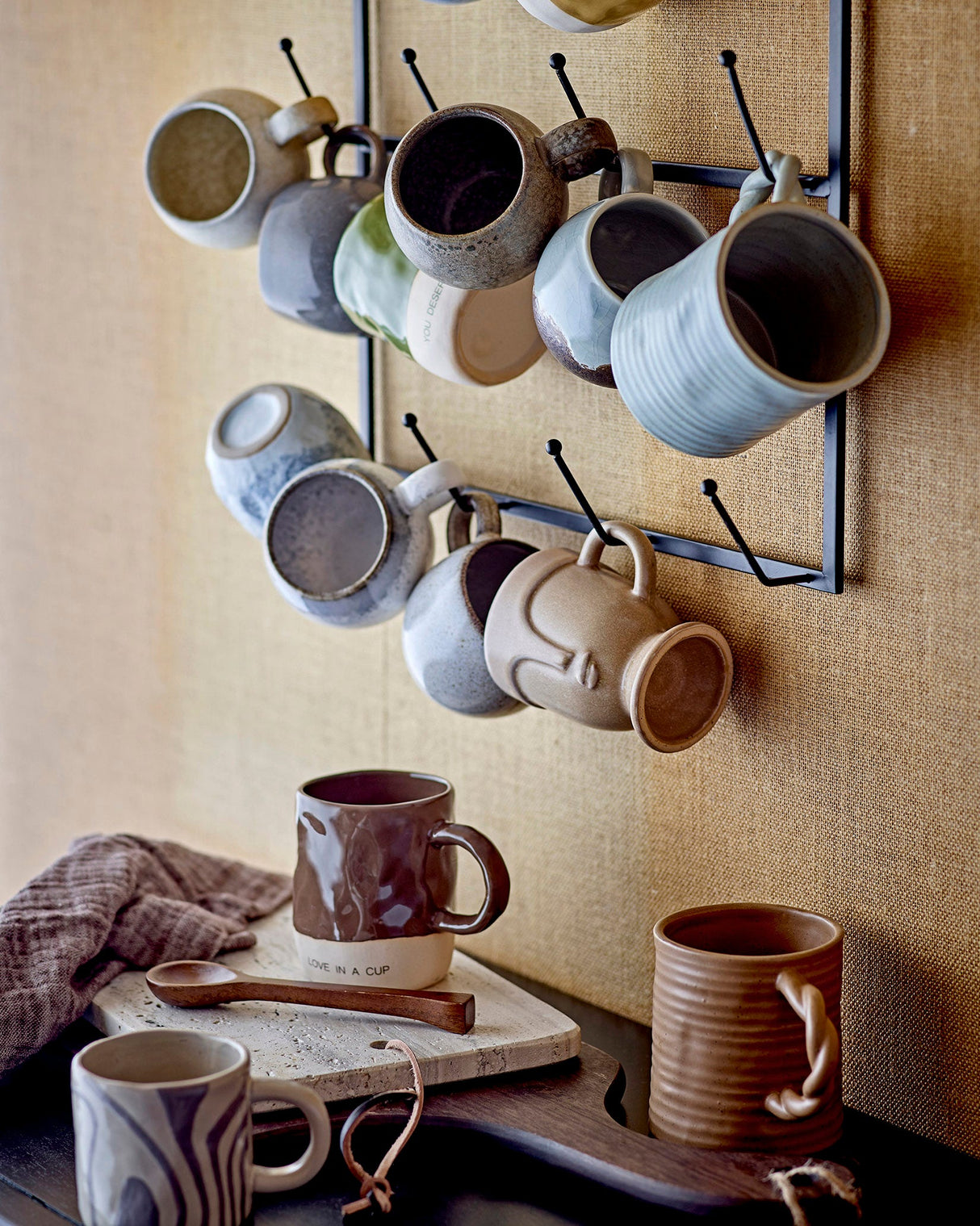 Brown Neo 'Love In A Cup' Stoneware Mug
