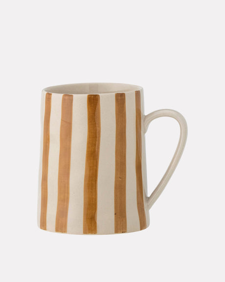 Brown-Begonia-Stoneware-Mug