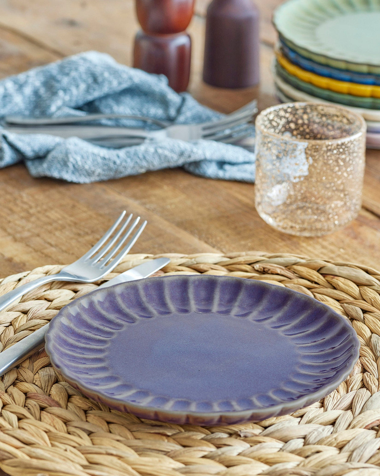 Purple Latina Stoneware 20cm Plate