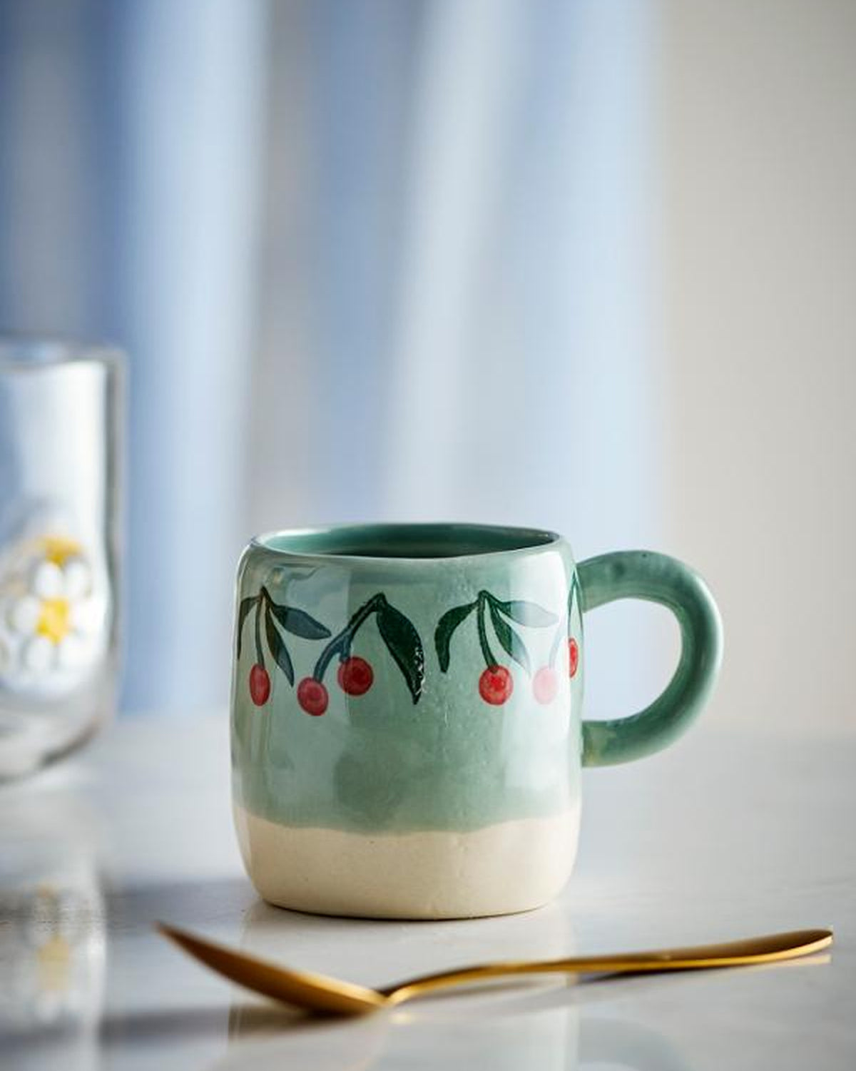 Green Cherries Millie Stoneware Cup
