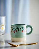 Green Cherries Millie Stoneware Cup